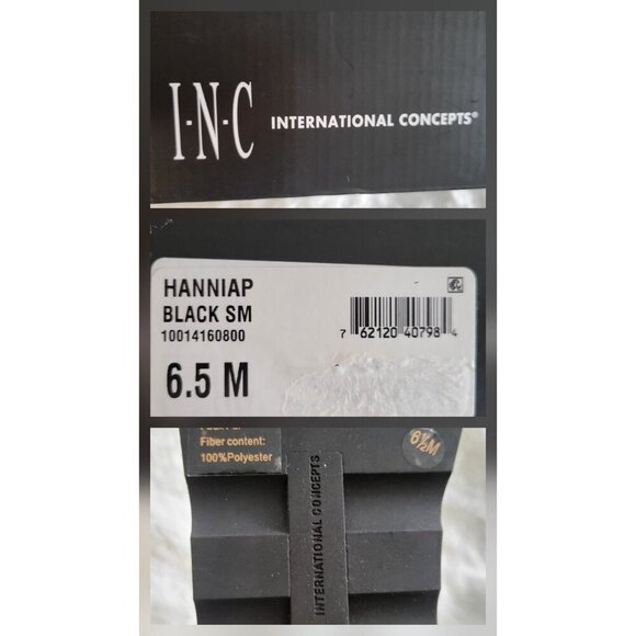 I.N.C. International Concepts Hannia Padded Patent Leather Wedge Lace Up Booties - Picture 8 of 8